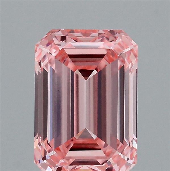 2.29 Ct. Fancy Vivid Pink Emerald Lab Grown Diamond