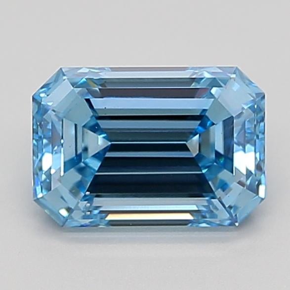 2.01 Ct. Fancy Vivid  Blue Emerald Lab Grown Diamond