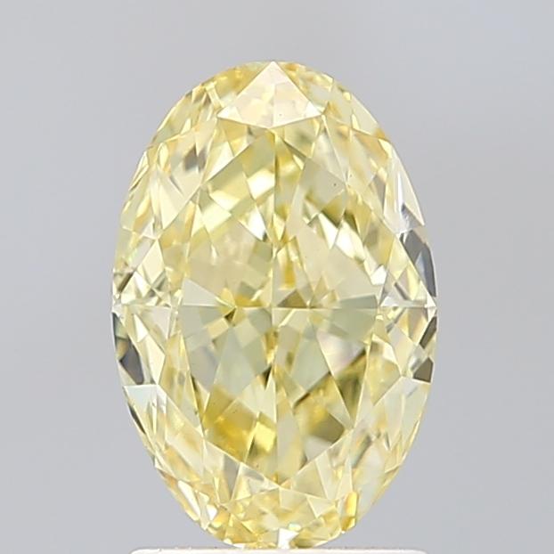 2.02 Ct. Fancy Intense Yellow Oval Lab Grown Diamond