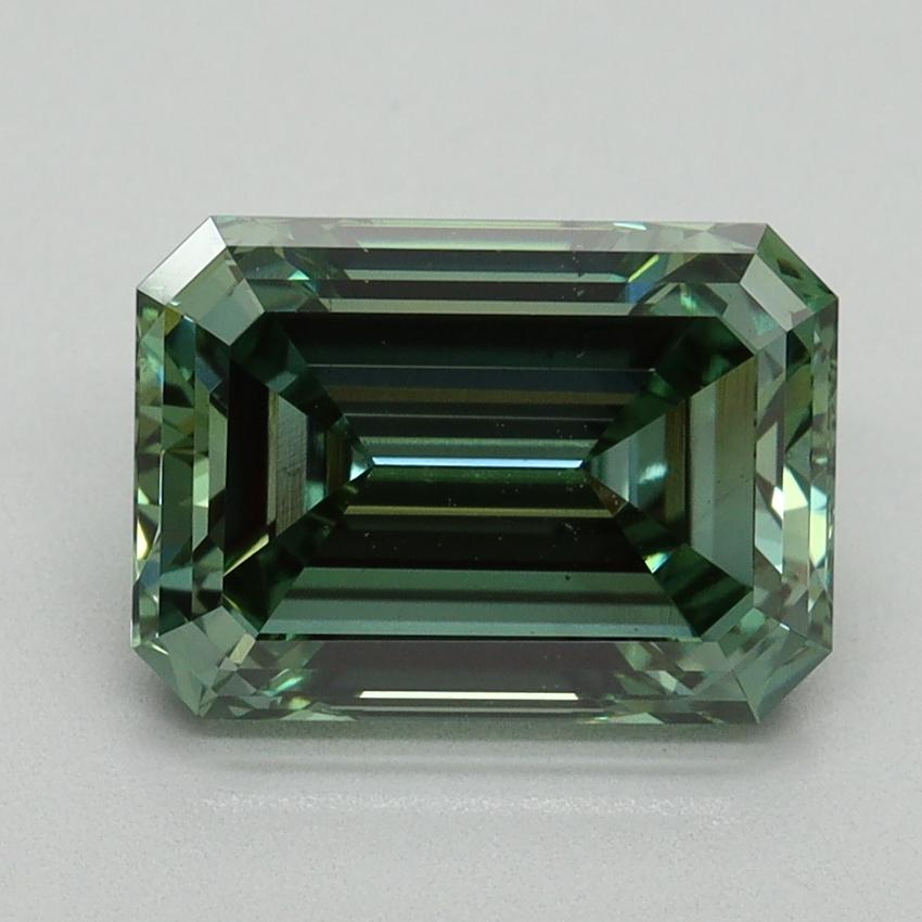 3.03 Ct. Fancy Vivid Green Emerald Lab Grown Diamond