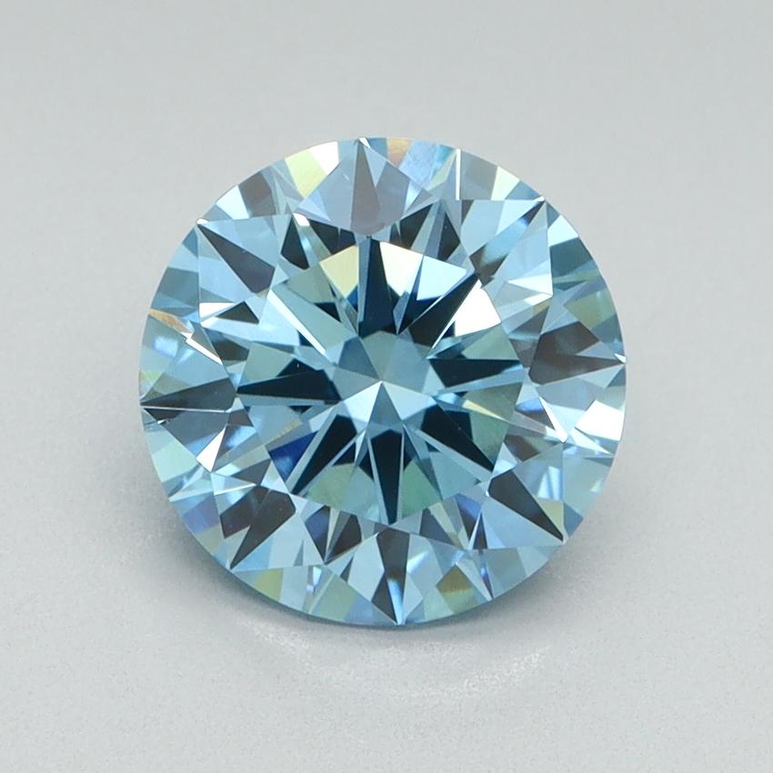 2.02 Ct. Fancy Vivid Blue Round Lab Grown Diamond