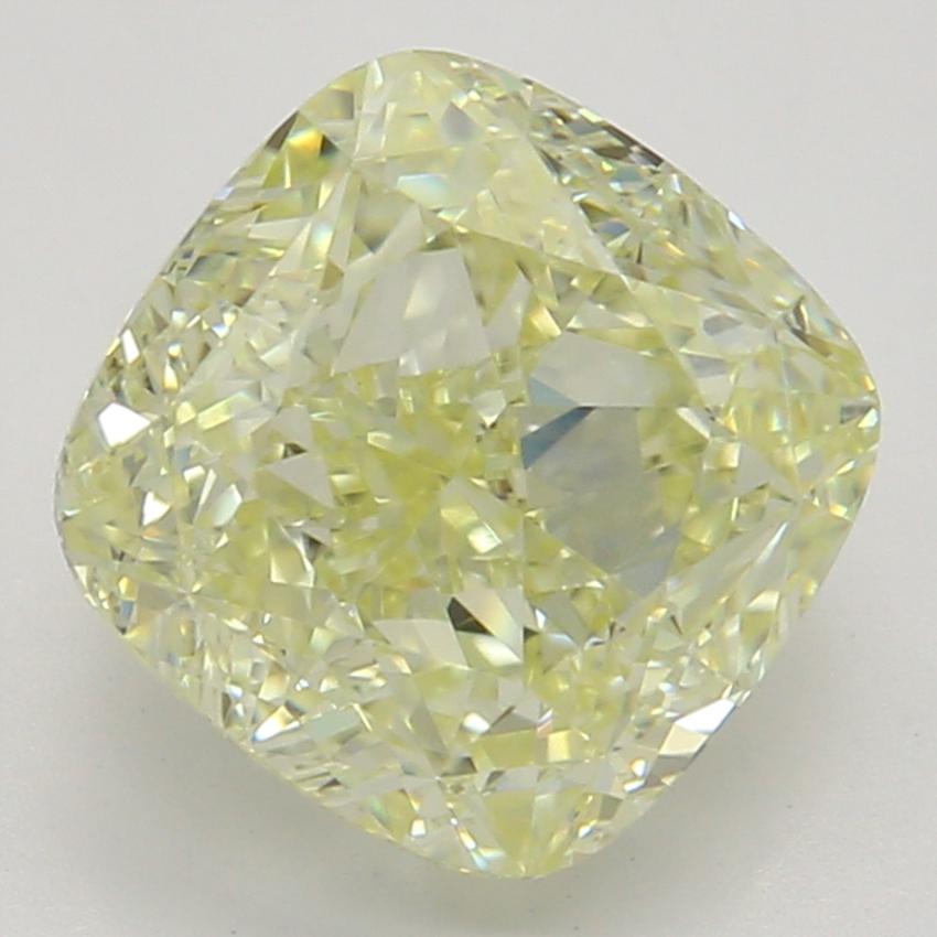 1.55 Ct. Fancy Light Yellow Cushion Diamond