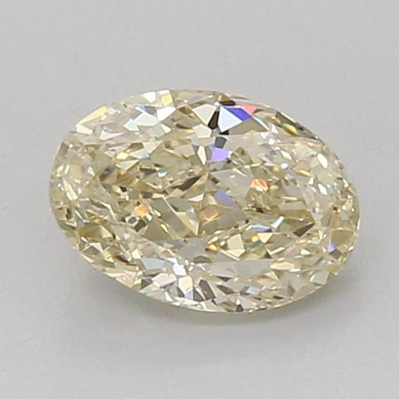 1.08 Ct. Fancy Light Yellow Oval Lab Grown Diamond