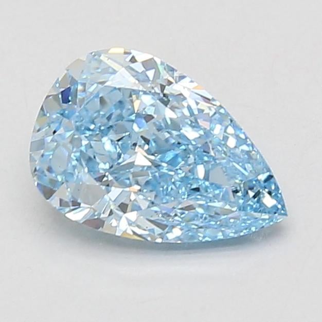 1.53 Ct. Fancy Vivid Blue Pear Lab Grown Diamond