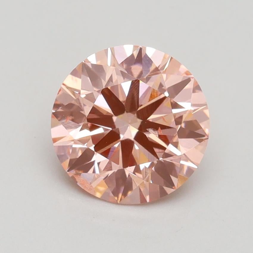 1.51 Ct. Fancy Intense Pink Round Lab Grown Diamond