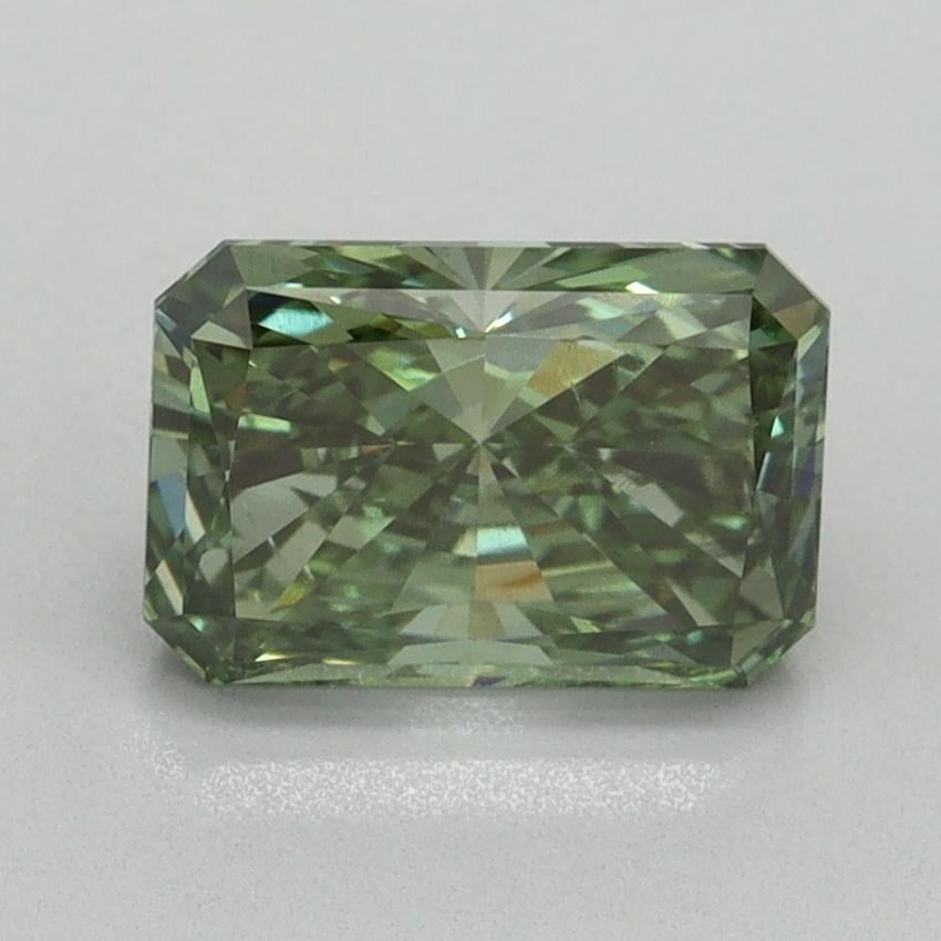 1.65 Ct. Fancy Vivid Green Radiant Lab Grown Diamond