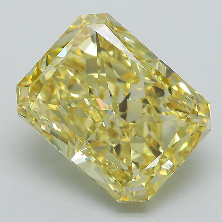 6.97 Ct. Fancy Intense  Yellow Radiant Lab Grown Diamond