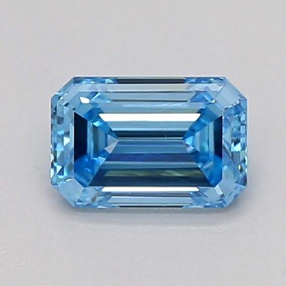 0.27 Ct. Fancy Vivid  Blue Emerald Lab Grown Diamond