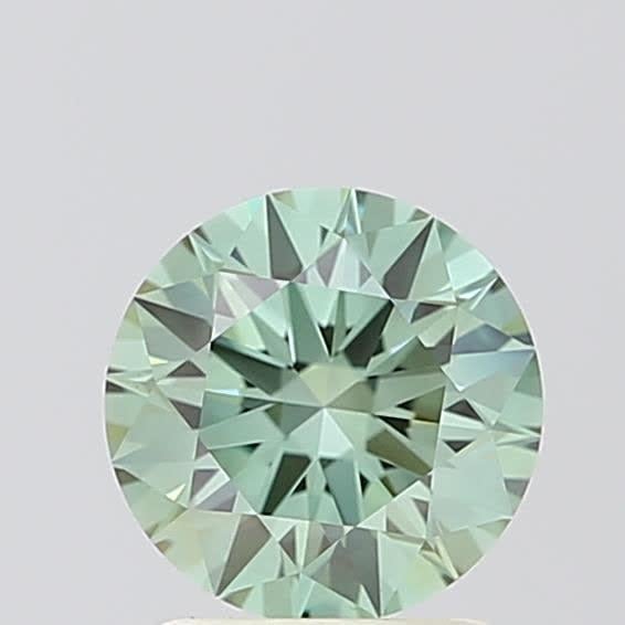 1.29 Ct. Fancy Vivid Green Round Lab Grown Diamond