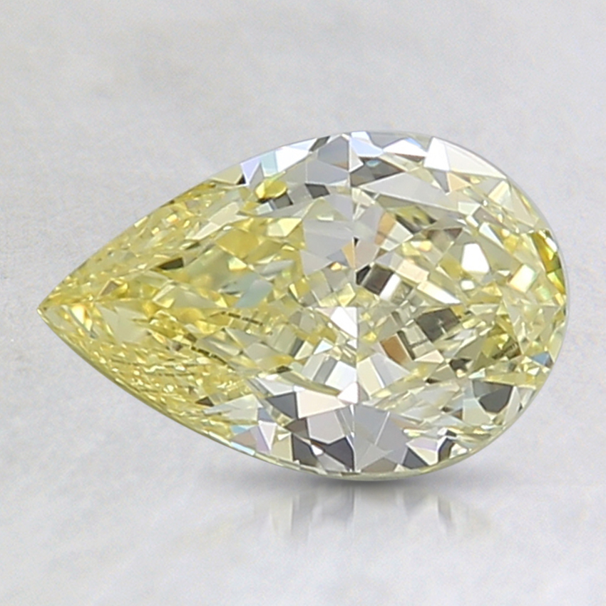 1.15 Ct. Fancy Intense Yellow Pear Lab Created Diamond