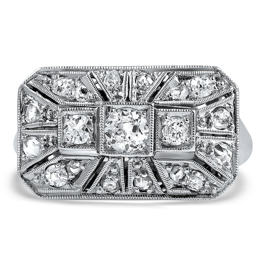 Art Deco Diamond Cocktail Ring