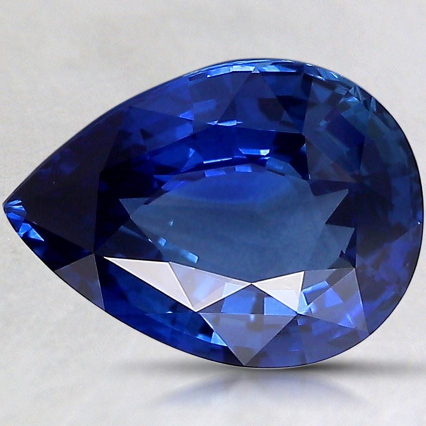 10.9x8.1mm Blue Pear Sapphire