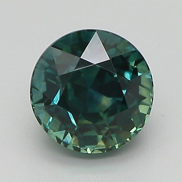 6.4x6.3mm Teal Round Montana Sapphire