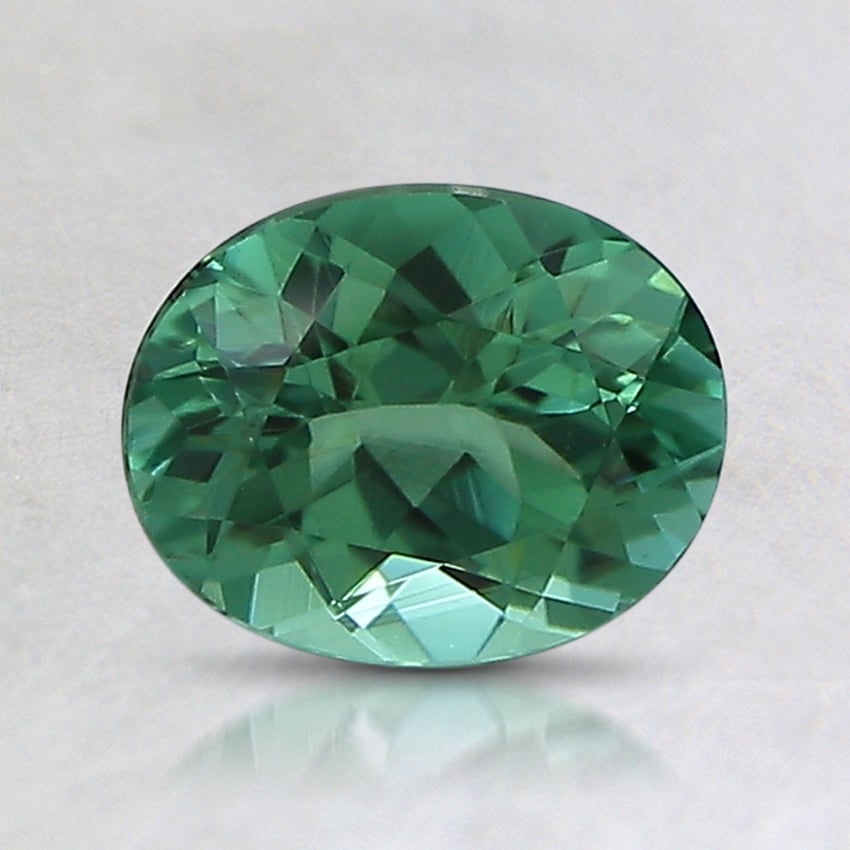 7.2x5.8mm Unheated Green Oval Tourmaline