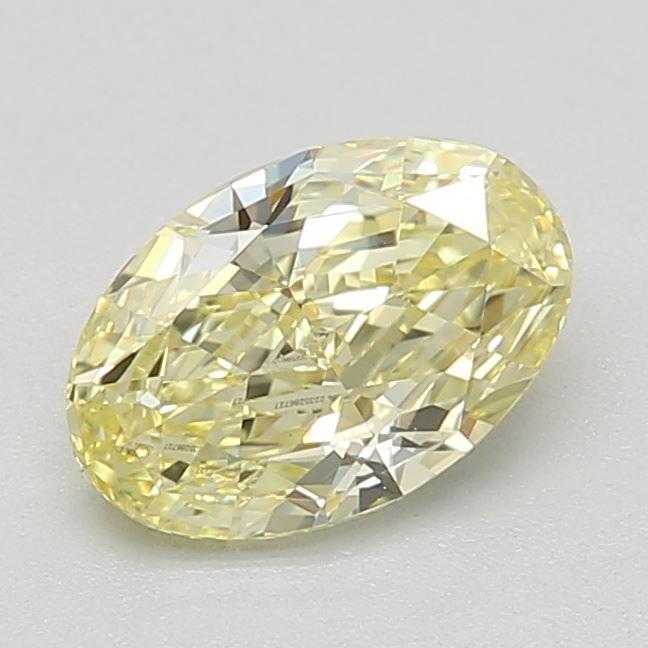 0.73 Ct. Fancy Yellow Oval Diamond
