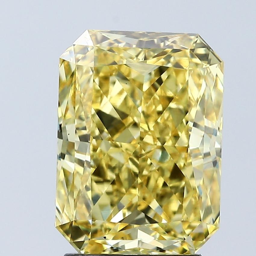 3.09 Ct. Fancy Vivid Yellow Radiant Lab Grown Diamond