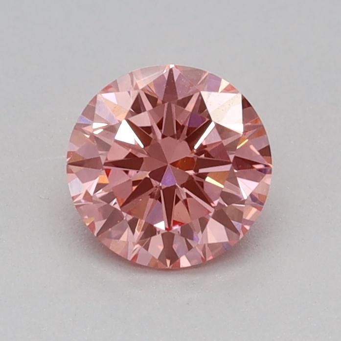 0.33 Ct. Fancy Vivid Pink Round Lab Grown Diamond