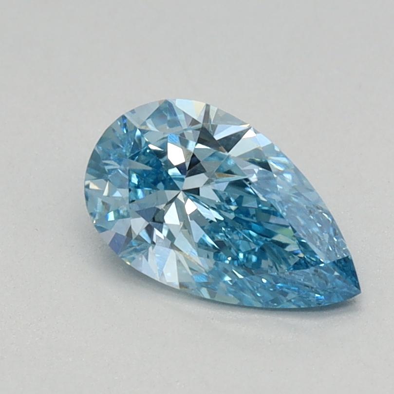 0.53 Ct. Fancy Vivid Blue Pear Lab Grown Diamond