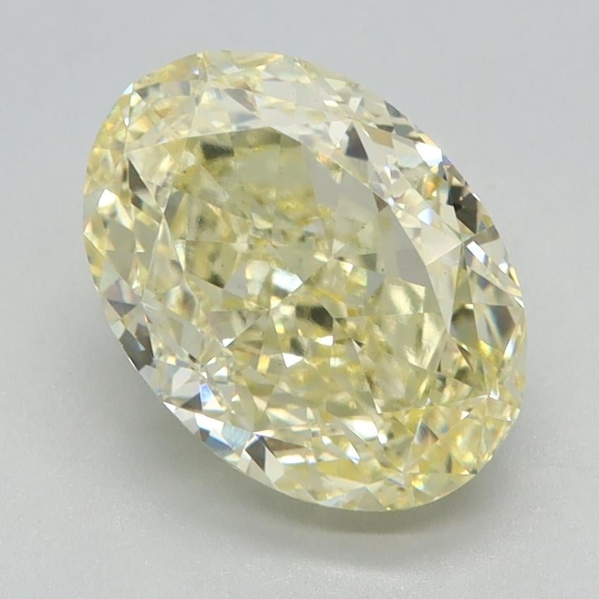 2.60 Ct. Fancy Intense Yellow Oval Lab Grown Diamond