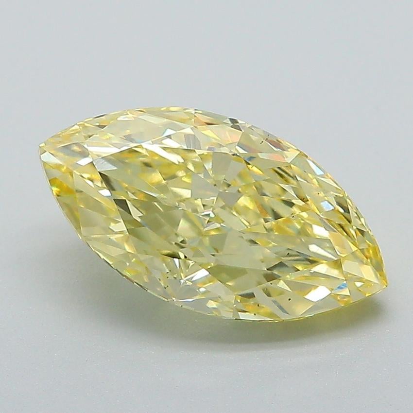 2.58 Ct. Fancy Intense Yellow Marquise Lab Grown Diamond