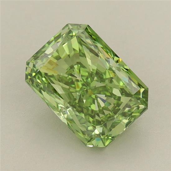 0.90 Ct. Fancy Vivid Green Radiant Lab Grown Diamond