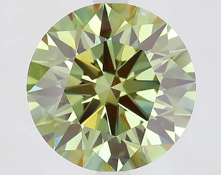 4.09 Ct. Fancy Vivid Pink Round Lab Grown Diamond