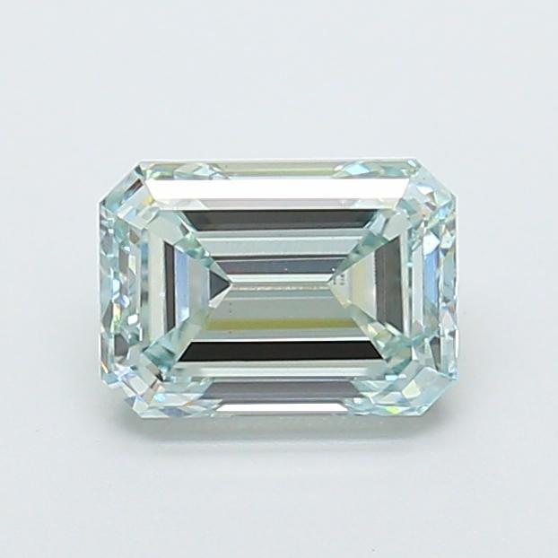 1.69 Ct. Fancy Intense  Green Emerald Lab Grown Diamond