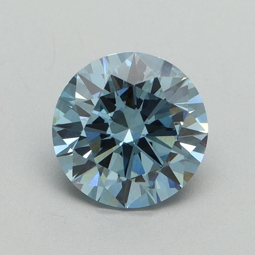 1.50 Ct. Fancy Vivid Blue Round Lab Grown Diamond