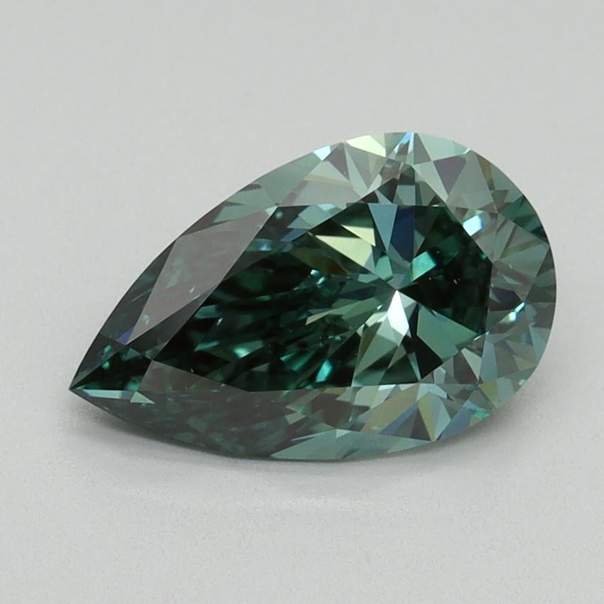 1.75 Ct. Fancy Vivid Green Pear Lab Grown Diamond