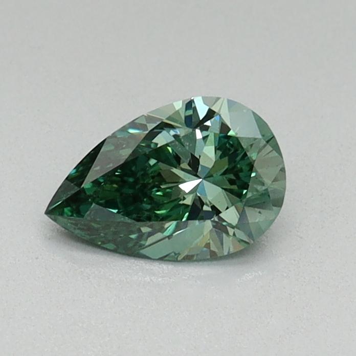 0.40 Ct. Fancy Vivid Green Pear Lab Grown Diamond
