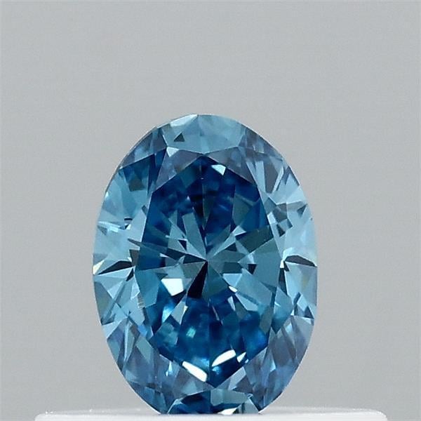 0.30 Ct. Fancy Vivid  Blue Oval Lab Grown Diamond