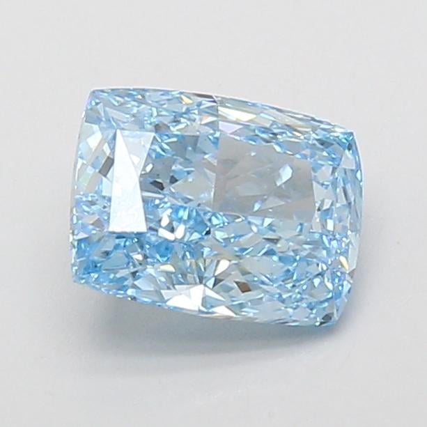 1.41 Ct. Fancy Vivid Blue Cushion Lab Grown Diamond