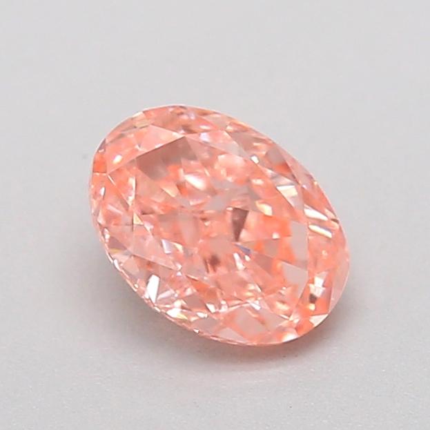 0.33 Ct. Fancy Vivid  Pink Oval Lab Grown Diamond
