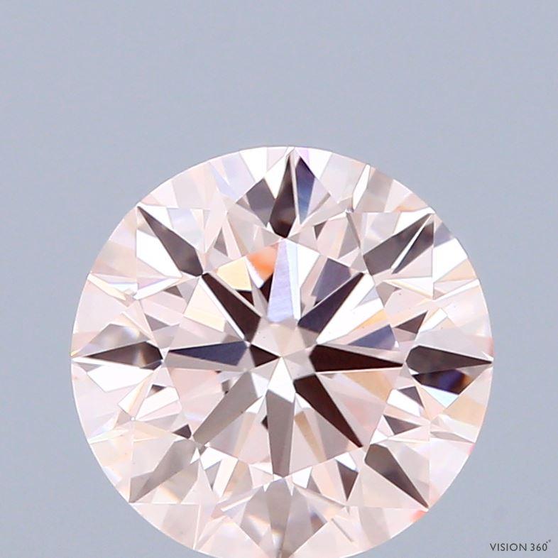 3.02 Ct. Fancy Pink Round Lab Grown Diamond