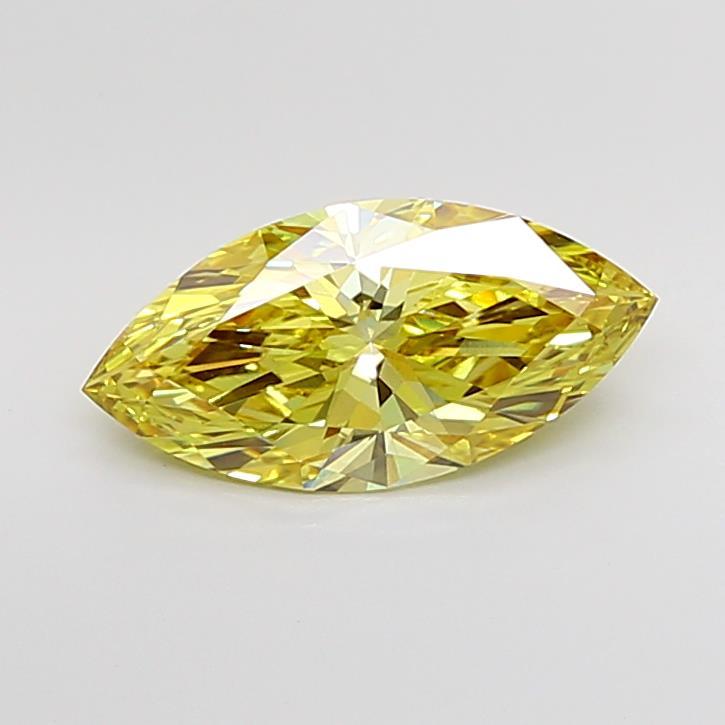 2.40 Ct. Fancy Intense Yellow Marquise Lab Grown Diamond