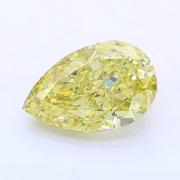 1.05 Ct. Fancy Intense Yellow Pear Lab Grown Diamond