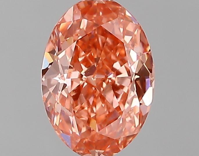 1.23 Ct. Fancy Vivid Pink Oval Lab Grown Diamond
