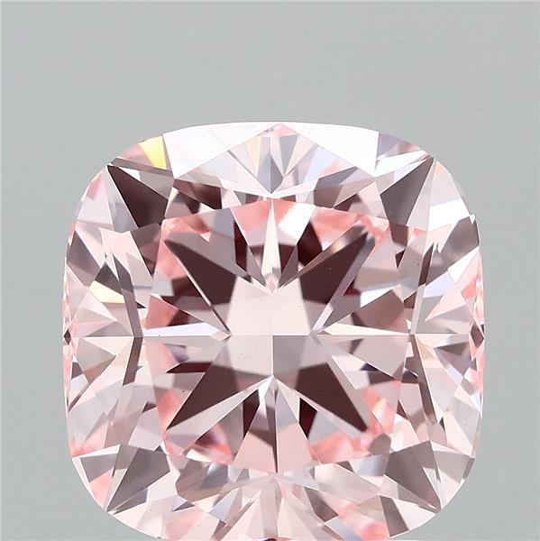 2.66 Ct. Fancy Intense Pink Cushion Lab Grown Diamond