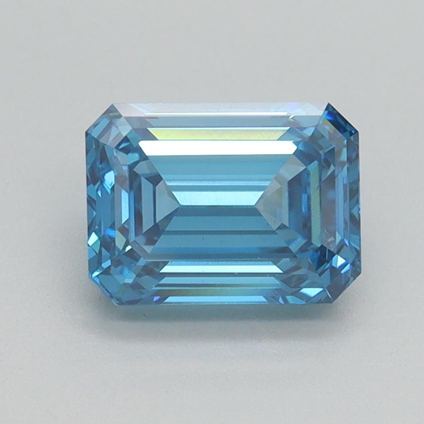 1.50 Ct. Fancy Vivid Blue Emerald Lab Grown Diamond