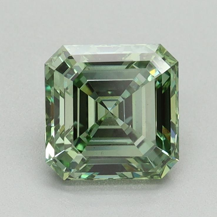 1.25 Ct. Fancy Vivid Green Asscher Lab Grown Diamond