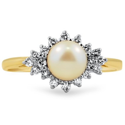 Modern Pearl Vintage Ring | Agatha | Brilliant Earth