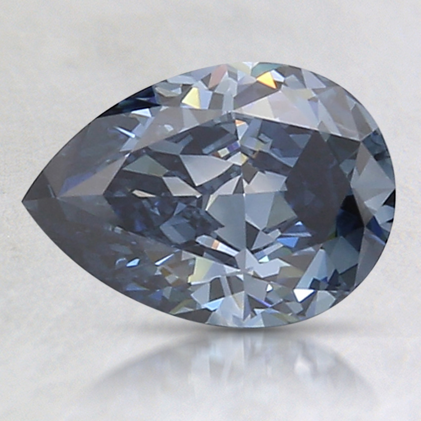 1.31 Ct. Fancy Deep Blue Pear Lab Created Diamond