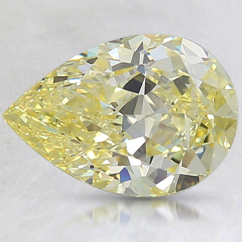 2.12 Ct. Fancy Intense Yellow Pear Lab Created Diamond