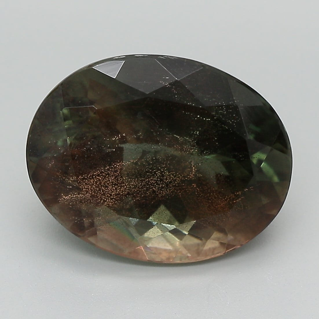 11.6x11.5mm Unheated Green Oval Oregon Sunstone