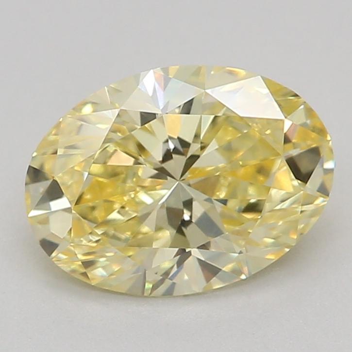 0.79 Ct. Fancy Intense Yellow Oval Lab Grown Diamond