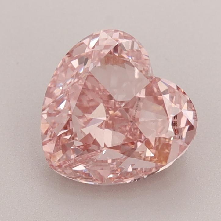 1.81 Ct. Fancy Intense  Pink Heart Lab Grown Diamond