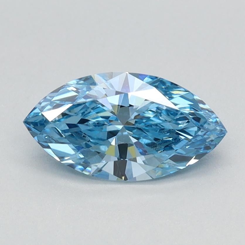0.70 Ct. Fancy Vivid Blue Marquise Lab Grown Diamond