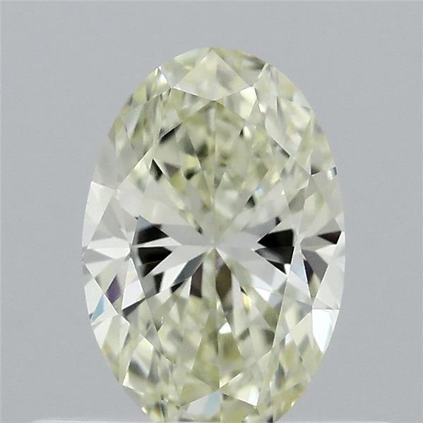 0.47 Ct. Light Yellow Oval Lab Grown Diamond