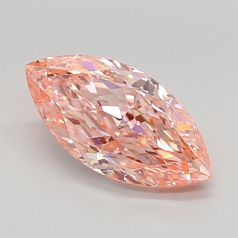 2.61 Ct. Fancy Vivid  Pink Marquise Lab Grown Diamond