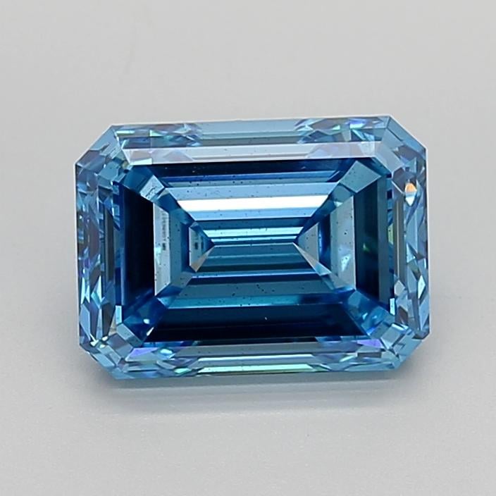 3.00 Ct. Fancy Vivid  Blue Emerald Lab Grown Diamond